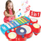 Baby Musical Toys, 3 in 1 Piano Keyboard Xylophone Drum Set for 1 Year Old Girls, Learning Toys for Toddlers 1-3