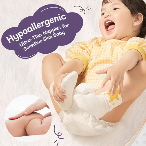 DRYPER 6 (35+ lbs), 3D 30 Baby Diaper, Disposable Diaper Newborn Nappies Size Leak Guards & Wetness Indicator