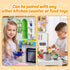 Kids Play Kitchen Toy Accessories Set, Toddler Cooking Playset with Colorful Stainless Steel Pots and Pans, Birthday