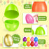 2000 2.3" 24 SpringFlower PCS Plastic Easter Eggs With Golden Easter Eggs, Empty Easter Eggs Fillable, Colorful Bright