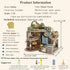 Spilay DIY Miniature Dollhouse Wooden Furniture Kit, Handmade Modern Model with Dust Cover, 1:24 Scale