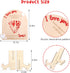 PATRDIO My First Valentine Footprint Wooden Board - Gender Revealing Wooden Decoration, Diy Footprint Wood Craft, Our