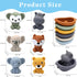 AFUDO 12Pcs 1-3 6-12-18 2-4, Bath Toys Floating Boats, Bath Toys for Kids Ages or Babies Months, Mold Free Bath Pool