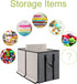 26.8"x13.8"x16"(Grey) YOLOXO Large Kids Toy Box Chest Storage organizer with Double Flip-Top Lid - Collapsible Sturdy