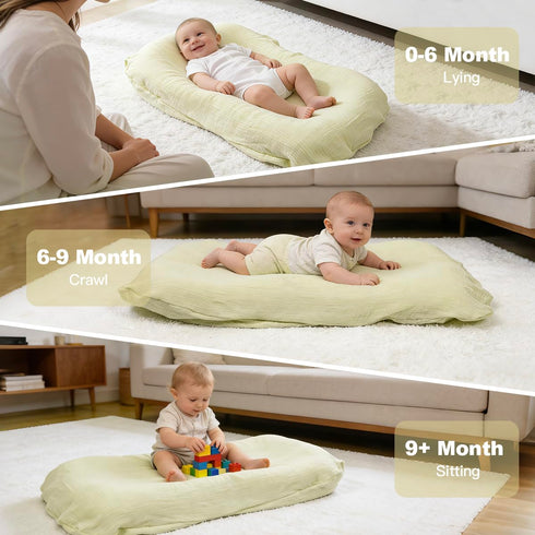 Meindoovm 0-24 Tummy Infant Support Cushion - Baby Support Cushion for Newborn, Months, Portable Time Mat for Home