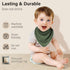 NISXABEBE Muslin Baby Bibs,Soft Triangular Baby Bandana Drool Bibs for Baby Boy Girl,Solid Colors Bib for Drooling