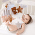 Set Baby Crib Mobile - Bear Mobile for Crib, Felt Cloud Nursery for Boys and Girls, Baby Bassinet Mobile Toy - Shower