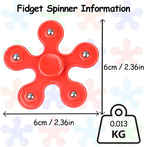 32 Pack (32) High Speed Bearing Quiet Fidget Spinners Bulk, Stress Relief Sensory Fidget Toys Bulk for Kids, Birthday