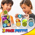 JA-RU Lab Putty Bundle Set (1 Pack, 3 Units Assorted) - Glow in The Dark Slime, Bouncing Putty for Kids