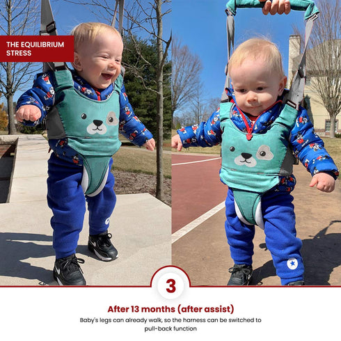 Baby Walking Harness, Handheld Kids Walker Helper, Toddler Infant Assistant Belt for 7-24 Month Olds