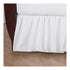 American Baby Company 100% Natural Cotton Percale Ruffled Crib Skirt, White, 52"L