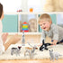 15 Set ONEST Pieces Mini Arctic Animals Figurines Polar Animal Toys Plastic Arctic Tundra Deer Toy Animal Small White