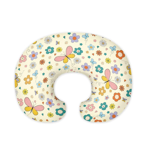 Hechitok Cartoon Butterfly Nursing Pillow Cover Breast Feeding Pillow Support Positioner Lounger Slipcover for Baby Boy