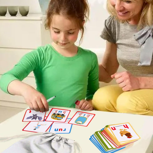 100 Short Vowel Spelling Flashcards, Handwriting Cards to Learn CVC Sight Words for Kindergarten Learning Activities,