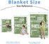 Letter(47"x60") KAINSY Personalized Baby Blanket, Custom Name Baby Blanket for Boy Girl, Double Layer Dotted Backing