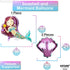 Mermaid First Birthday Decorations for Girl, 40 Inch 1 Balloon, Glitter One Banner for Mermaid Party