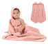 Pack 3 2-Pack Comfy Cubs Muslin Swaddle Blankets of and Hooded Baby Towel Bundled