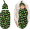 Green Holiday Swaddle Blankets Soft Receiving Blanket Baby Swaddle Wrap for Baby