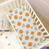 KICPOAY 39 27 Fitted Crib Sheets Halloween Pumpkin Fall Orange Stretchy Portable Playard Sheets for Baby Toddler