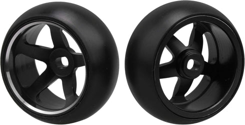 4pcs RC 5 Spoke Wheel Drift Tyre Black Wheel Rims Replacement for WL 1/28 K969 K989 P929 RC Car