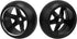 4pcs RC 5 Spoke Wheel Drift Tyre Black Wheel Rims Replacement for WL 1/28 K969 K989 P929 RC Car