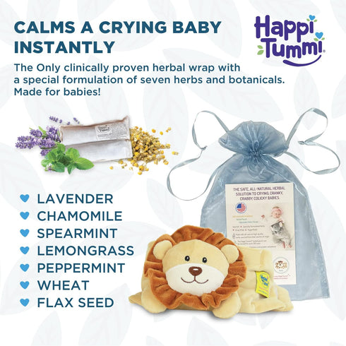Tummi 1 Count Happi Colic & Gas Relief for Babies & Infants, Soft Washable Waistband, Maw Maw
