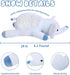24" Weighted Stuffed Animals, 4.2lb Cute Weighted Elephant Plush Toy Throw Pillows Giant Cuddle Plushies Dolls (Elephant)