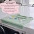 2 Pack Domensi Silicone Suction Placemat with Teething Edge Bumper/Spill for Baby Toddlers Kids with Storage Bag