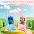 Acortjl 2 Pack Video Walkie Talkies for Kids, Rechargeable Kids Walkie Talkies with HD Camera & Voice Changer Long