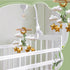 Forest Green Dragon Crib Mobile - Nursery Decor with Green Leaf Design