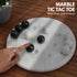 Radicaln Marble Tic Tac Toe Game, Handmade Classic Strategy Board Game for 2 Persons, 10" Inch Decor for Game Night