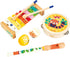 Janod Gioia Music Set with Tambourine, Recorder, Maracas, and Xylophone, 15" Long, Ages 18 Months - 5 Years