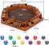 1-6 12 Sets Juegoal Wooden Shut The Box Dice Game for Players, Upgrade Tabletop Board Game with Dice for Kids Adults