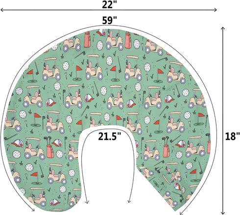 Golf Baby Nursing Pillow Covers for Boy Girl Sports Golfing Nursery Feeding Pillowcase for Breastfeeding Pillows Golf