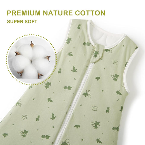 Nivolltha 1.5 100% 3-6 Super Soft TOG Sleep Sack, Organic Cotton All Season Warm Baby Wearable Blanket for Months
