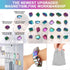 24pcs Rainbow Large Fridge Magnets - Irregular Polished Magnetic Stones for Home Kitchen Refrigerator Decorations