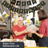 Happy Retirement Banner, GAGAKU Black and Gold Party Decorations Kit, Gold Glitter Paper Pennant for Farewell