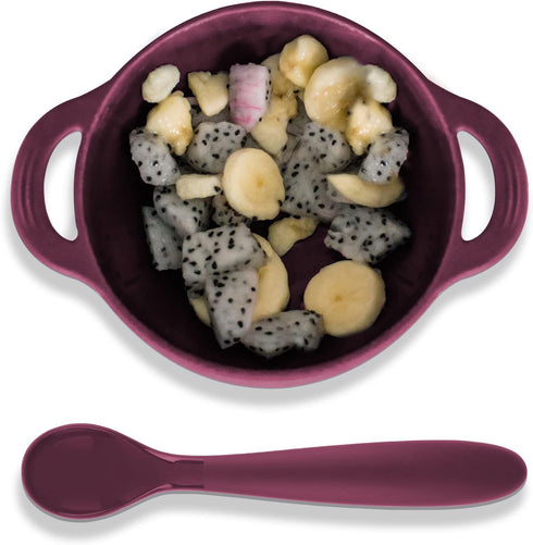 Bazzle Baby Silicone Suction Bowls with Suction Lid and Spoon | 3-piece set | BPA Free Silicone | Perfect for 4-36 Months. by Bazzle Baby