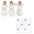 Amazing Baby Swaddle Set, On Safari 0-3 Mo Omni Swaddle Sack for