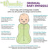 Woombie 14-19 lbs Original Baby Swaddling Blanket - Soothing, Cotton Baby Swaddle - Wearable Baby Blanket, Tractors