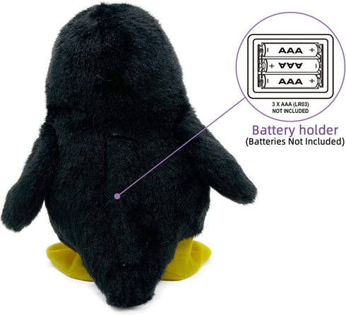 YH YUHUNG Walking Penguin Plush Toy Repeats What You Say with Clear Voice Talking Penguin Stuffed Animal Repeating Toy