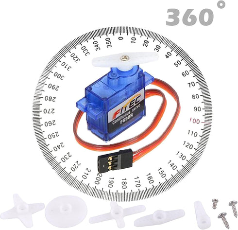 Feetech FS90R Micro Servo 360 Degree Continuous Rotation RC Servo Motor 9g for Arduino Microbit Robotic Helicopter Airplane Boat