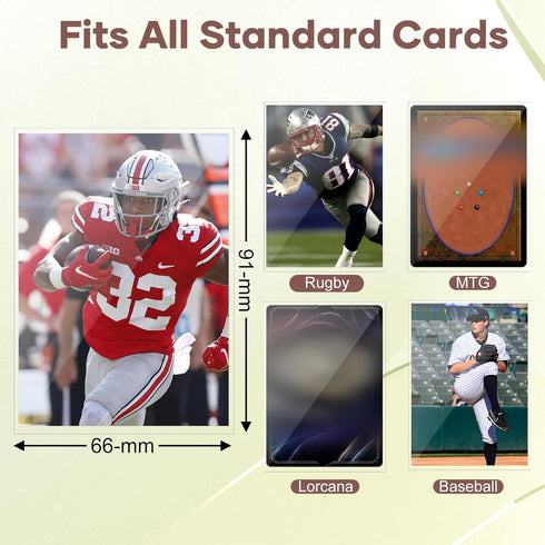 5000 Counts Card Sleeves, Clear Penny Sleeves for Trading Cards, Baseball Card Sleeves, Soft Trading Cards Sleeve Fit
