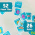3+ Chuckle & Roar Bath Matching Memory Game for Kids Ages Water-Safe Foam Alphabet Matching Game for Toddlers, Bathtub