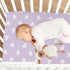 J JOYSAY Mattress,39 27 Hearts Light Purple Fitted Crib Sheet for Boys Girls Baby Soft Crib Sheets for Standard x