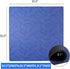 31.5 inches) Mahjong Mat, Mahjong Table Mat with Prints & Extra Dice, for Poker, Card, Mahjong, Dominoes Games (Blue