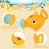 1-3, 13 1-3 6-12-18M+ Bath Toys for Kids Ages Kids Bath Toys with Floating Boats, Bathing Spoon Shower, PCS Bathtub Toy