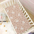 Takiito 28x52 Cute Goose Flowers Crib Sheet for Boys Girls, Super Soft Breathable Fitted Crib Sheet for Standard Crib