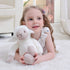 Apricot Lamb Toys Plush Lamb, Stuffed Sheep Stuffed Fuzzy Baby Lamb, Perfect for Girls Boys Newborn Baby (White Lamb,