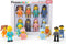 Picasso Toys 8 Piece Magnetic Action Figures Family Character Set for Building Block Tiles, Educational Kit